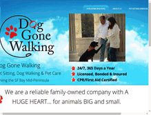 Tablet Screenshot of doggonewalking.net