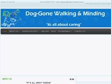 Tablet Screenshot of doggonewalking.com.au